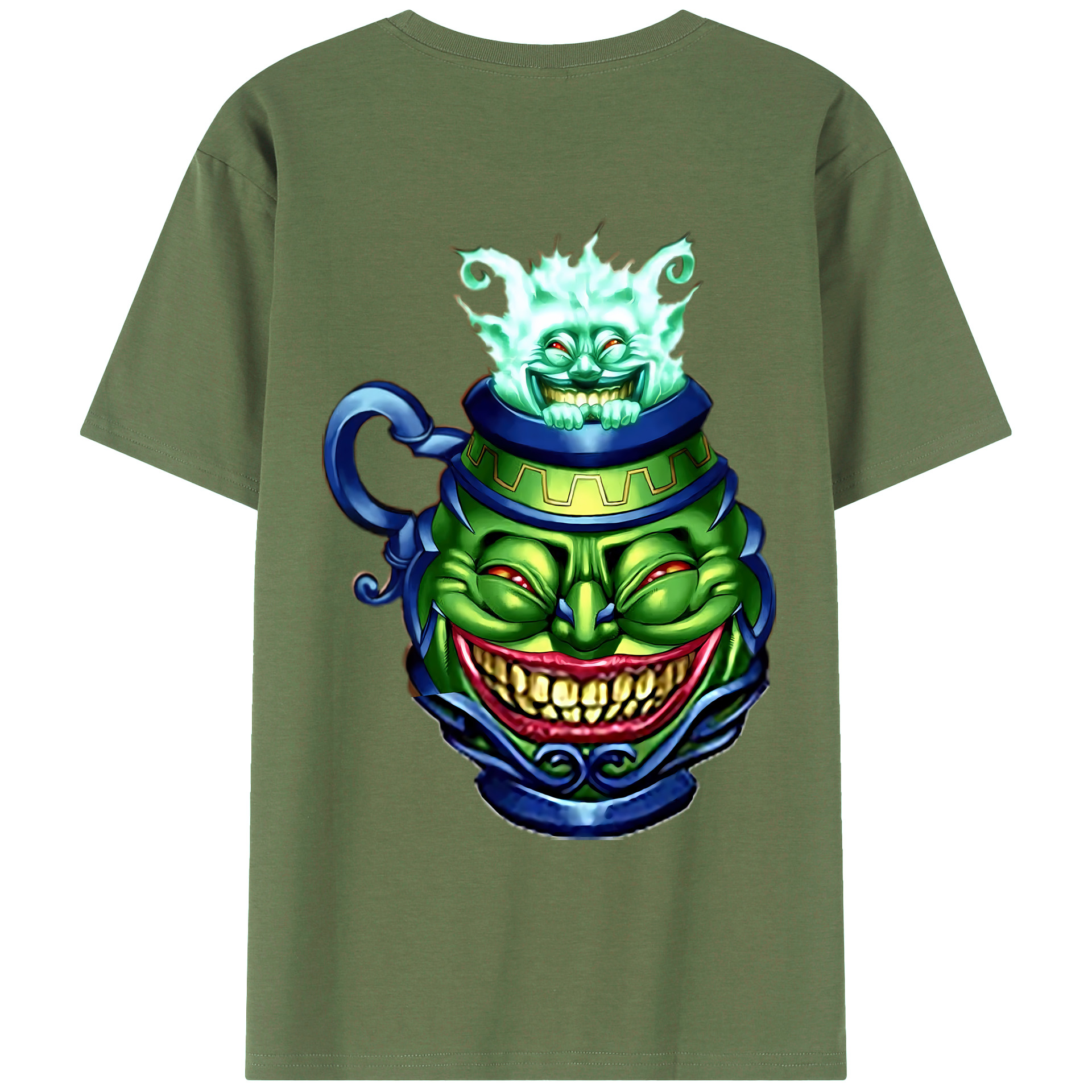 （画像用） 遊☆戯☆王 Yu-Gi-Oh! 綿100％ メンズ半袖Tシャツ（バックプリント） 通気性